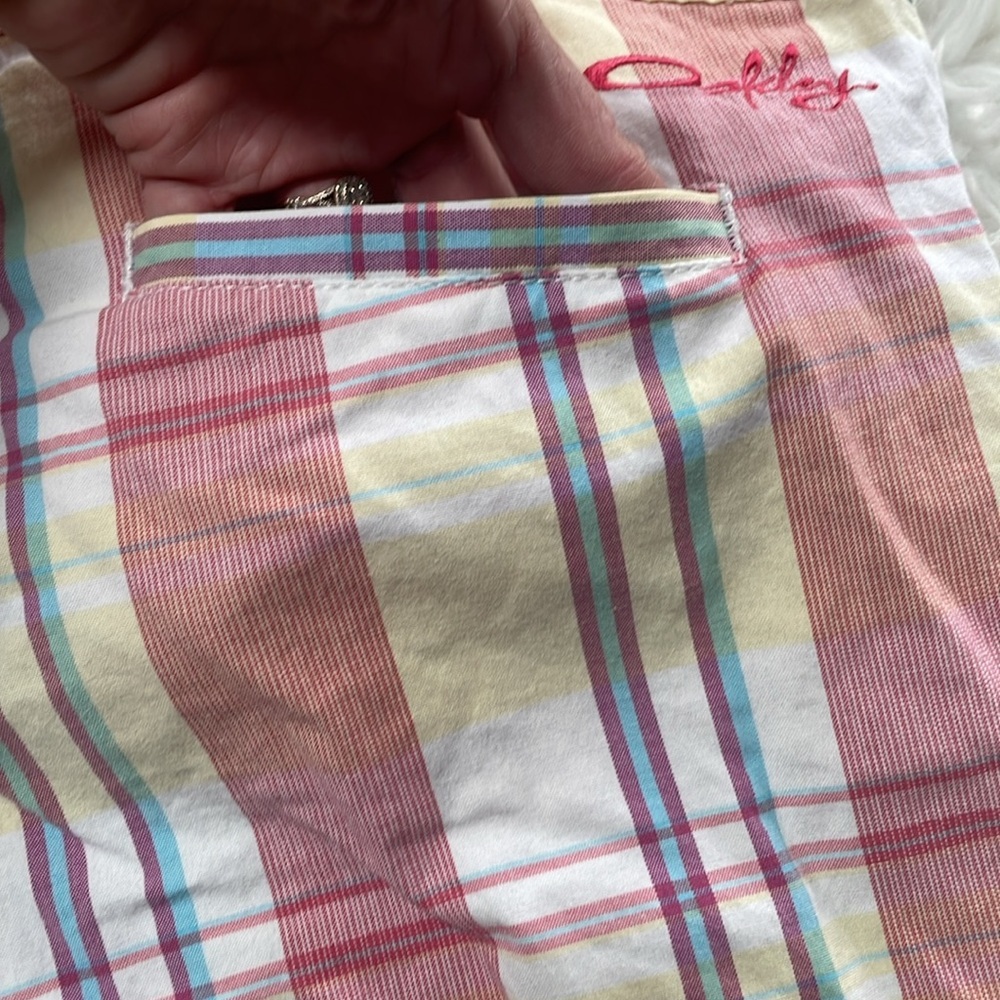 Oakley Plaid Womens Board Shorts size 29 - Picture 6 of 11